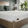 A mattress on a bed frame in a bedroom setting. Produktbild-Vorschau