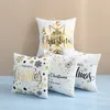4x Weihnachten Deko Kissenbezüge 45x45 cm, Rot Weiches Produktbild-Vorschau 3