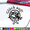 PantherPixel Glück Auf Aufkleber Steiger Schlägel Und Eisen Produktbild-Vorschau 1