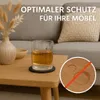 Filz Untersetzer rund – 10er Set in Dunkelgrau | Produktbild-Vorschau 5