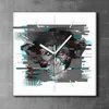 Coloray Uhr auf Leinwand 30x30 cm Wand Uhr Dekoration Produktbild-Vorschau 2
