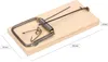 A wooden mousetrap with metal components, shown on a white background with dimensions indicated. Anteprima dell’immagine prodotto