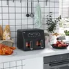HOMCOM Dvojzónová fritéza na horúci vzduch 8 v 1, 8 l, 2 Náhľad obrázku produktu 2