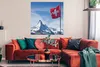 MuchoWow® Poster Schweizer Flagge am Matterhorn in der Produktbild-Vorschau 2