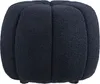 Moderner blauer Hocker mit Paisley-Muster, 48x48x38 cm (B x Produktbild-Vorschau 2