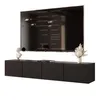 Idohome TV-Lowboard Angel 200 cm Schwarz Matt -TV-Schrank, Produktbild-Vorschau 4