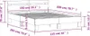 vidaXL Bettgestell mit Kopfteil Sonoma-Eiche 150x200 cm Produktbild-Vorschau 7