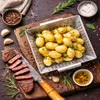 Grillschale Edelstahl 34x30x6 cm – Grillkorb für Gemüse & Produktbild-Vorschau 8
