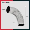 KOTARBAU® Coude de cheminée 90° Coude Ø 100 mm Tuyau de Voir les images du produit 3