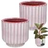 KOTARBAU® Blumentopf Rosa Keramik rund ⌀ 13 cm Höhe 14 cm Produktbild-Vorschau 1