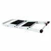 A folded white step stool with black treads and red accents on a white background. Podgląd zdjęcia produktu