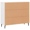 The Living Store Sideboard Weiß 90x34x80 cm Holzwerkstoff Produktbild-Vorschau 8