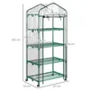 A greenhouse with dimensions labeled. Voir les images du produit