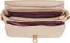The image shows the inside of an open beige handbag. Voir les images du produit