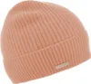Seeberger Kaschmir Aufschlag-Strickmütze in Rippenmuster in rosa