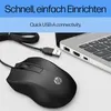 HP 100/Kancelářská/Optická/1 600 DPI/Drátová USB/Černá Produktbild-Vorschau 10