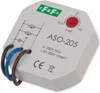 A close-up, angled view of a white electrical timer device with wires attached. Produktbild-Vorschau