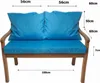 Gartenkissen Set blau – 100x60 + 2x50x56 cm – Für Produktbild-Vorschau 3