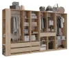 Kleiderschrank Vicco Elmo Sonoma 50 x 200 cm 5er Set, Model Produktbild-Vorschau 6