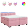 Boxspringbett mit Matratze Rosa 200x200 cm Samt Produktbild-Vorschau 1