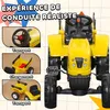 HOMCOM Porteur tracteur enfants avec remorque, râteau et Voir les images du produit 3