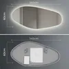 Lumoire® Badspiegel mit beleuchtung – 140 cm Assymetrisch – Produktbild-Vorschau 2