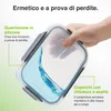 VonShef Set di 3 Contenitori in Vetro con Coperchio, 1500 Anteprima dell’immagine prodotto 8