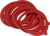 A pile of red rubber gaskets for canning jars. Anteprima dell’immagine prodotto