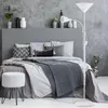 MONZANA® Lampadaire avec liseuse Blanc 175 cm Réglable E27 Voir les images du produit 2