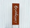 Edelrost Schild Lieblingsplatz 115 cm x 27 cm zum Stecken Produktbild-Vorschau 2