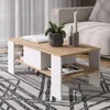 Couchtisch Vicco Wilmut Goldkraft Eiche/Weiß 89.8 x 46.4 cm Produktbild-Vorschau 6