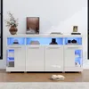 Beistelltisch, Kommode, Wohnzimmer Hochglanz Seitenschrank Produktbild-Vorschau 3
