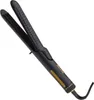 A black hair styling iron with gold accents is shown against a white background. Voir les images du produit