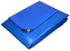 A folded blue tarp is shown against a white background. Produktbild-Vorschau