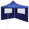 vidaXL Padiglione parete laterale con finestre 4x2 m Blu Anteprima dell’immagine prodotto 1
