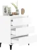 vidaXL Kredens biały wysoki połysk 60x35x70 cm materiał Podgląd zdjęcia produktu 3