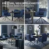 ML-Design Esszimmerstühle drehbar 4er Set Dunkelblau Produktbild-Vorschau 6