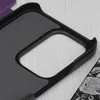 A close-up view of the interior of a violet phone case, showing the textured lining and the cut-out for the camera. Náhľad obrázku produktu