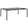 vidaXL 11-tlg. Garten-Essgruppe Poly Rattan Grau Produktbild-Vorschau 6