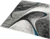 Tapis moderne tapis de salon abstrait en gris bleu Taille - Voir les images du produit 2