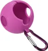 Roter und rosa Silikon-Golfball-Greifer mit Karabiner Produktbild-Vorschau 1