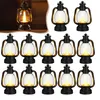 Lot de 12 mini-lanternes noires de style western/cowboy Voir les images du produit 1