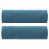 2-Sitzer-Sofa mit Zierkissen Blau 120 cm Samt Produktbild-Vorschau 3