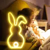LED Hasen Lampe, Niedliches Kaninchen Neon Lichtschild, Produktbild-Vorschau 7