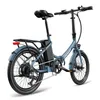A studio shot of a blue electric bicycle against a white background. Náhľad obrázku produktu