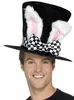 Weißes Kaninchen Zylinder - Fasching Halloween Kostüm Produktbild-Vorschau 2