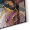 DEQORI Glasbild Echtglas 50x50 cm 'Goldene Wogen' Wandbild Produktbild-Vorschau 5