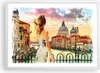 Gerahmtes Poster - Weißer Rahmen - Venedig Brücke Wasser - Produktbild-Vorschau 1