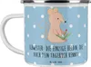 Mr. & Mrs. Panda Teetasse Schwester Heldin - Blau Pastell - Produktbild-Vorschau 1