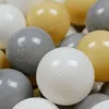 Piłeczki ø7cm 150szt białe, szare, beżowe Podgląd zdjęcia produktu 2